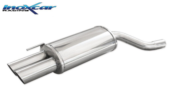 INOX CAR - POSTERIORE CON USCITA 2 X DIAM.80 RACING BMW SERIE 3 E46 320D 150CV 1999