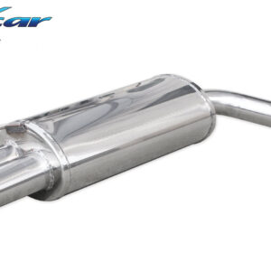 INOX CAR - POSTERIORE CON USCITA 2 X OVALE BMW SERIE 3 E46 320D 150CV 1999