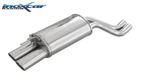 INOX CAR - POSTERIORE CON USCITA 2 X OVALE BMW SERIE 3 E46 330D 184CV 2000