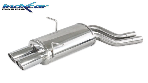 INOX CAR - POSTERIORE CON USCITA 2 X DIAM. 80 X-RACE BMW SERIE 3 E46 330I-CI-XI 230CV 2000