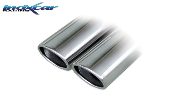 INOX CAR - POSTERIORE CON USCITA 2 X OVALE BMW SERIE 3 E36 325i 24V 192CV / 328i 24V 193CV 92-99