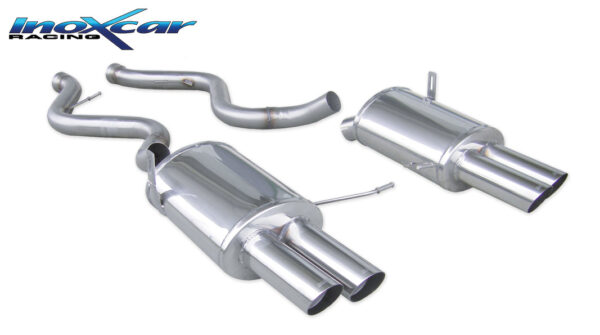 INOX CAR - POSTERIORE CON USCITA 2 X DIAM.76 RACING DX+SX BMW M3 E92 COUPE 4.0 V8 2007