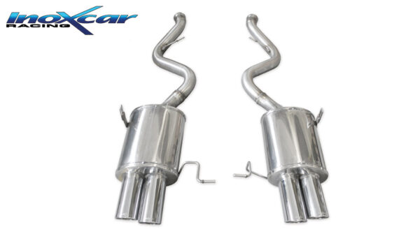 INOX CAR - POSTERIORE CON USCITA 2 X DIAM.76 X-RACE DX+SX BMW M3 E92 COUPE 4.0 V8 2007