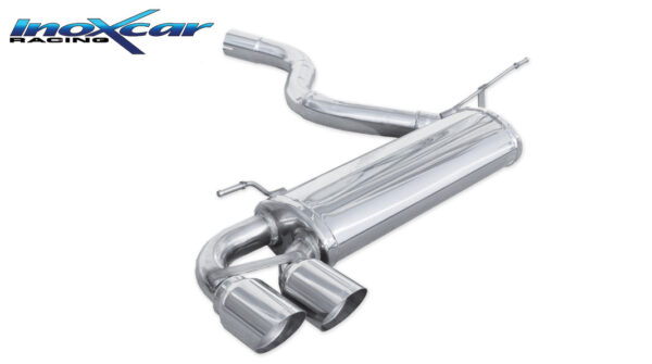 INOX CAR - POSTERIORE CON USCITA 2X DIAM.80  RACING BMW SERIE 1 F21 125I 2.0TURBO 218CV 13-14
