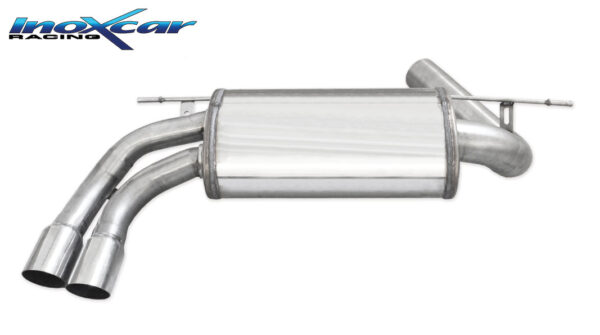 INOX CAR - POSTERIORE CON USCITA 2X DIAM. 70 RACING BMW SERIE 4 F33 428I X-DRIVE CABRIO 2.0 245CV 2015