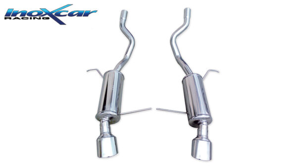 INOX CAR - POSTERIORE CON USCITA SINGOLA OVALE BMW X5 E53 3.0D 218CV 2001