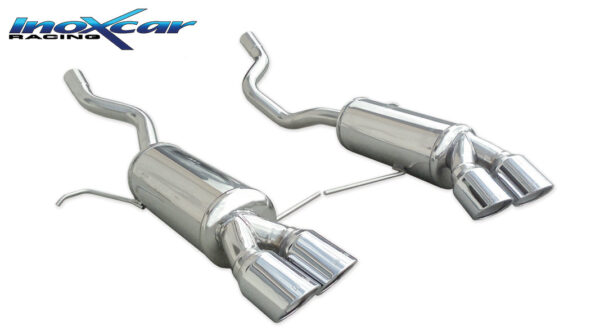 INOX CAR - POSTERIORE CON USCITA 2 x DIAM. 80 X-RACE DX+SX BMW X5 E53 3.0D 218CV 2001