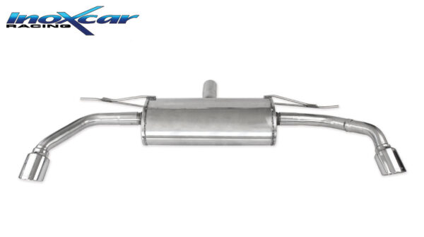 INOX CAR - POSTERIORE CON USCITA SINGOLA DIAM.90 X-RACE DX+SX BMW X5 E70 3.0D 235CV 2007