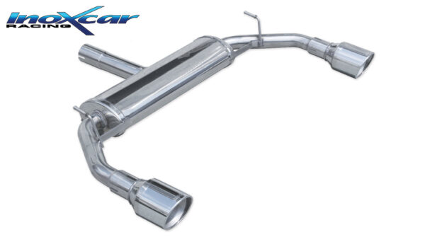 INOX CAR - POSTERIORE CON USCITA SINGOLA DIAM.90 X-RACE DX+SX BMW X6 E71 3.0D 235CV 07-10