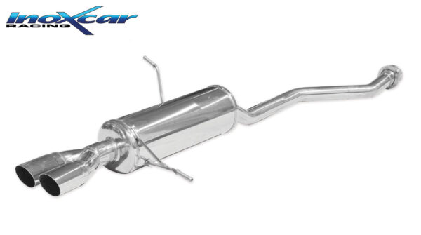 INOX CAR - POSTERIORE CON USCITA 2 X DIAM.60 RACING BMW Z3 ROADSTER 1.9 140CV 95-99