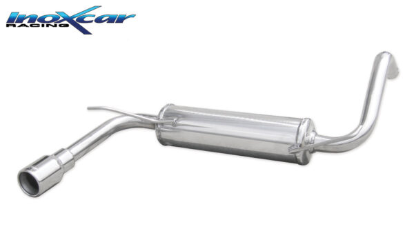 INOX CAR - POSTERIORE CON USCITA SINGOLA DIAM.80 CITROEN C1 1.0 68CV 2005