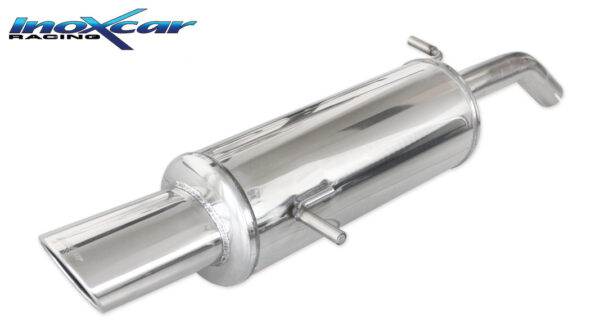INOX CAR - POSTERIORE CON USCITA SINGOLA OVALE CITROEN C2 1.1 60CV 2003