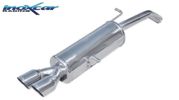 INOX CAR - POSTERIORE CON USCITA 2X DIAM. 80 RACING CITROEN DS3 1.6 16V TURBO 155CV 2010