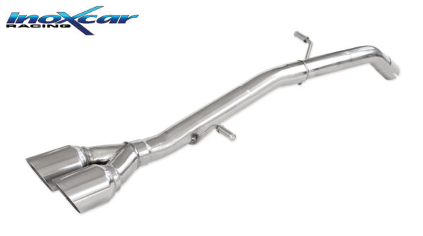 INOX CAR - POSTERIORE SENZA SIELNZIATORE CON USCITA 2X DIAM.80 RACING CITROEN DS3 1.6 16V TURBO 155CV 2010