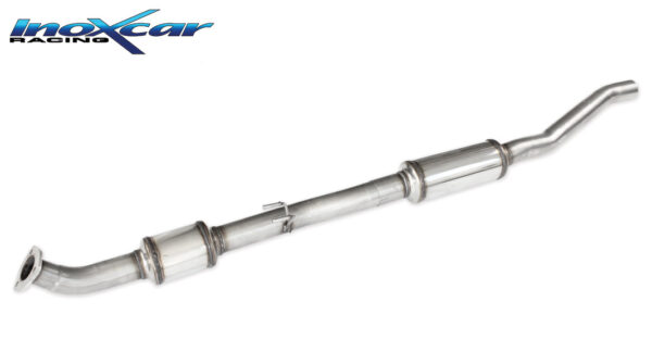 INOX CAR - TUBO CENTRALE CON DUE SILENZIATORI HONDA CIVIC TYPE R FK8 2.0I (320CV) 2017