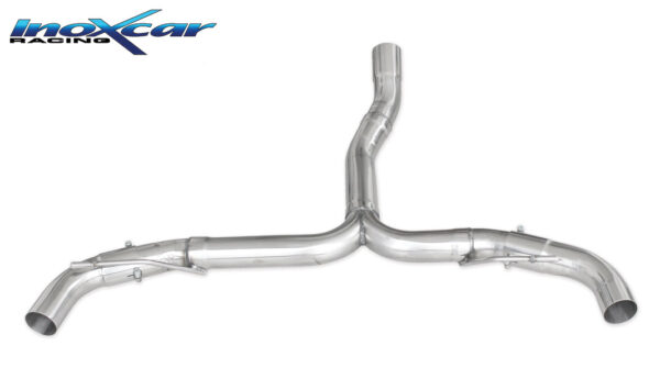 INOX CAR - POSTERIORE SENZA SILENZIATORE CON USCITA DX+SX MERCEDES CLASSE A45 AMG W176 381CV 2015 / A45 AMG 2.0 360 CV 2013