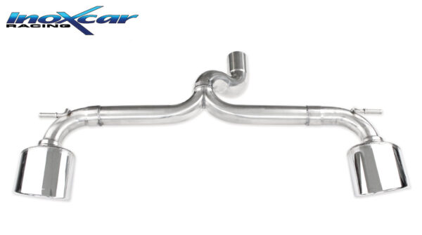 INOX CAR - POSTERIORE SENZA SILENZIATORE CON USCITA OVALE MERCEDES CLASSE A250 W176 2.0 TURBO 4WD 211CV 2012-2015