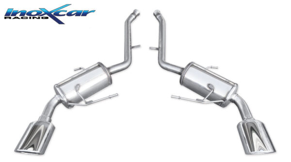 INOX CAR - POSTERIORE CON USCITA DX+SX OVALE MERCEDES CLASSE M W164 ML 320 CDI SPORT 224CV 2005