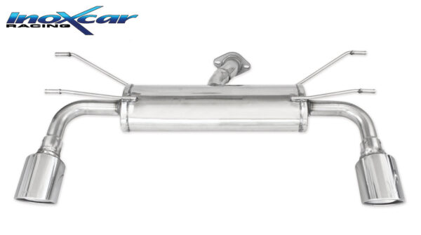INOX CAR - POSTERIORE CON USCITA DIAM. 100 X-RACE DX+SX FIAT 124 SPIDER 1.4 TURBO 140CV 2016