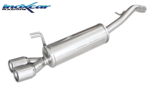 INOX CAR - POSTERIORE CON USCITA 2 x DIAM. 80 FIAT BRAVO 1.9 8V MJET 120CV 2007