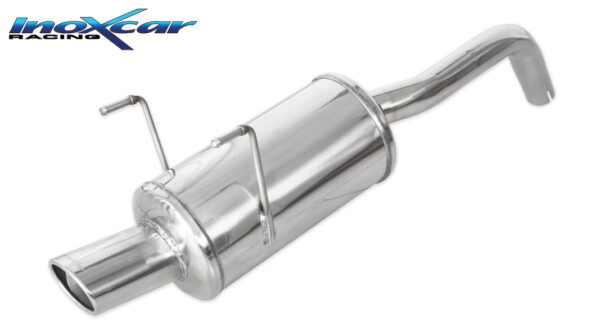 INOX CAR - POSTERIORE CON USCITA SINGOLA OVALE FIAT 500 1.2 69CV 2007-2013