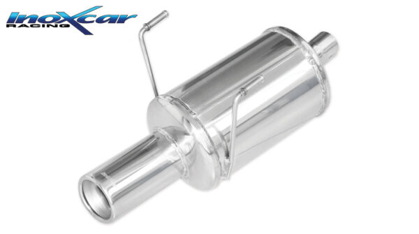 INOX CAR - POSTERIORE CON USCITA SINGOLA DIAM.80 FIAT 500 1.2 69CV 09/2013