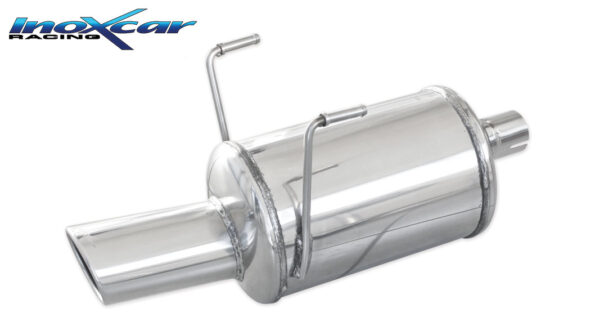INOX CAR - POSTERIORE CON USCITA SINGOLA OVALE FIAT 500 1.2 69CV 09/2013