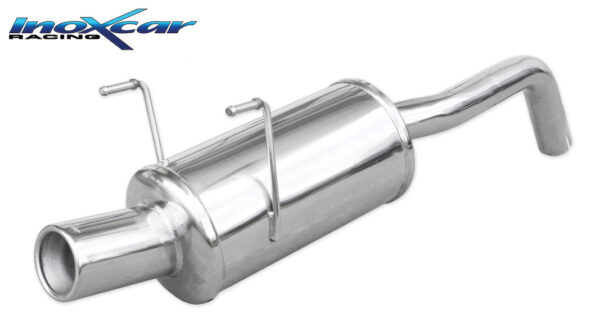 INOX CAR - POSTERIORE CON USCITA SINGOLA DIAM.80 FIAT 500 1.3 MJET 75CV 2007