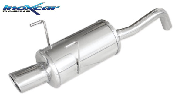 INOX CAR - POSTERIORE CON USCITA SINGOLA OVALE FIAT 500 1.3 MJET 75CV 2007