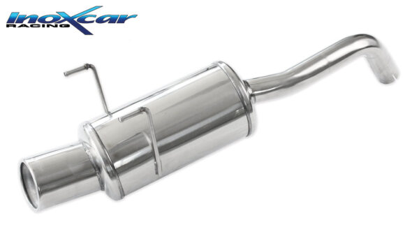 INOX CAR - POSTERIORE CON USCITA SINGOLA DIAM. 102 FIAT 500 1.4 16V 100CV 2007
