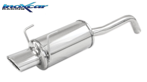 INOX CAR - POSTERIORE CON USCITA SINGOLA OVALE FIAT PANDA 1.2 60CV 2003