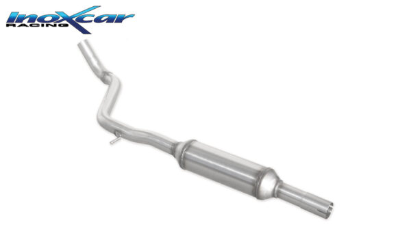 INOX CAR - TUBO CENTRALE CON SILENZIATORE FIAT PANDA 1.4 16V 100HP 100CV 2006