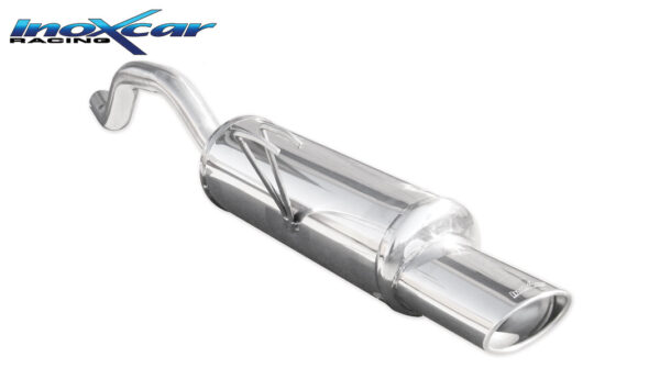 INOX CAR - POSTERIORE CON USCITA SINGOLA OVALE FIAT PUNTO 188 1.2 60CV 99-03