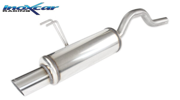 INOX CAR - POSTERIORE CON USCITA SINGOLA DIAM. 90 RALLY FIAT PUNTO 188 1.2 16V SPORTING 80CV 99-03