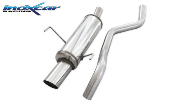 INOX CAR - POSTERIORE CON USCITA SINGOLA DIAM. 90 RALLY FIAT PUNTO 188 1.8 16V HGT 131CV 99-03
