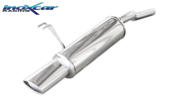 INOX CAR - POSTERIORE CON USCITA SINGOLA OVALE FIAT PUNTO 2B 188 1.2 16V 80CV 2003