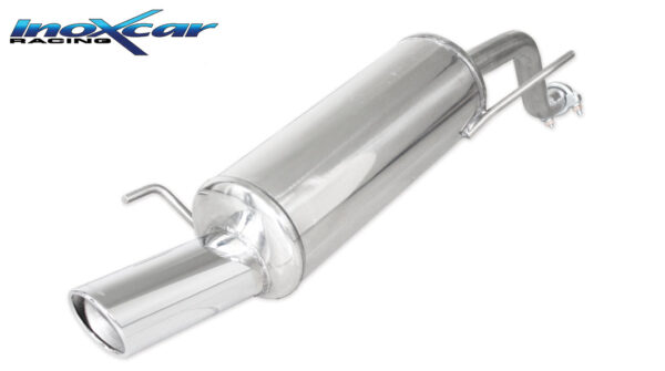 INOX CAR - POSTERIORE CON USCITA SINGOLA DIAM. 90 X-RACE FIAT GRANDE PUNTO 199 1.2 65CV 2006