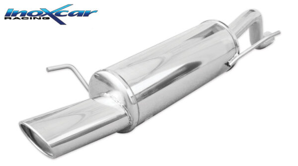 INOX CAR - POSTERIORE CON USCITA SINGOLA OVALE FIAT GRANDE PUNTO 199 1.4 TURBO T-JET 120CV