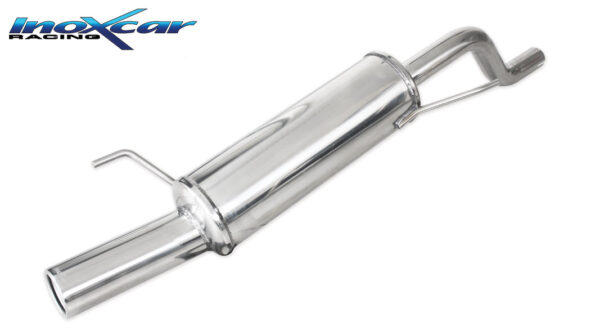 INOX CAR - POSTERIORE CON USCITA SINGOLA DIAM. 80 FIAT GRANDE PUNTO 199 1.3 MJET 75CV 2005