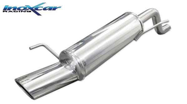 INOX CAR - POSTERIORE CON USCITA SINGOLA OVALE FIAT GRANDE PUNTO 199 1.3 MJET 75CV 2005