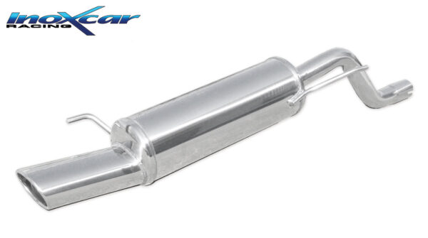 INOX CAR - POSTERIORE CON USCITA SINGOLA OVALE FIAT GRANDE PUNTO 199 1.9 16V MJET 120CV 2005
