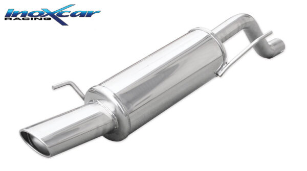 INOX CAR - POSTERIORE CON USCITA OVALE FIAT PUNTO EVO 1.4 77CV 2009