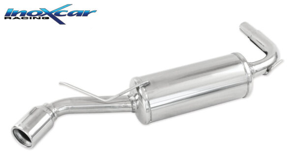 INOX CAR - POSTERIORE CON USCITA SINGOLA DIAM.80 FIAT SEICENTO 0.9 39CV / 1.1 SPORTING 54CV 1998
