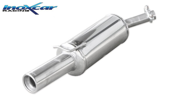 INOX CAR - POSTERIORE CON USCITA SINGOLA DIAM.80 FORD FIESTA MK3 1.1 49CV 89-90
