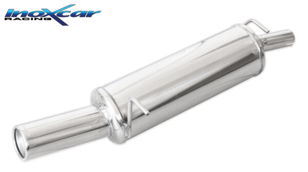 INOX CAR - POSTERIORE CON USCITA SINGOLA DIAM.80 FORD FIESTA MK5 1.2 16V 75CV 2002
