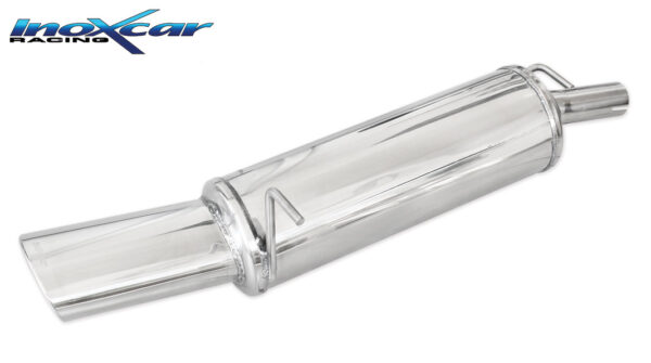 INOX CAR - POSTERIORE CON USCITA SINGOLA OVALE FORD FIESTA MK5 1.2 16V 75CV 2002