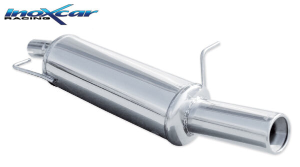INOX CAR - POSTERIORE CON USCITA SINGOLA DIAM.80 FORD FIESTA MK5 1.4 TDCI 68CV 2002