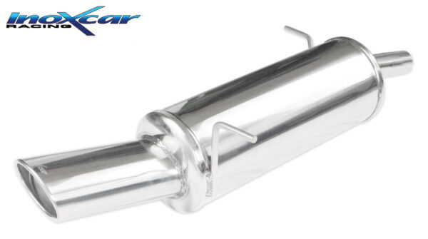 INOX CAR - POSTERIORE CON USCITA SINGOLA OVALE FORD FIESTA MK6 1.4 16V 96CV 2008
