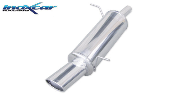 INOX CAR - POSTERIORE CON USCITA SINGOLA OVALE FORD FIESTA MK6 1.6 16V 120CV 2009