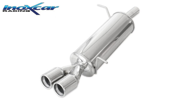 INOX CAR - POSTERIORE CON USCITA 2 X DIAM.80 FORD FIESTA MK6 1.6 16V 120CV 2009
